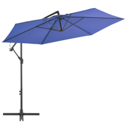 VIDAXL Cantilever Garden Parasol With Aluminium Pole 300 Cm In Blue