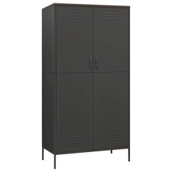 VIDAXL Wardrobe Anthracite 90X50X180 Cm Steel
