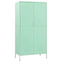 VIDAXL Wardrobe 90X50X180 Cm Steel In Mint