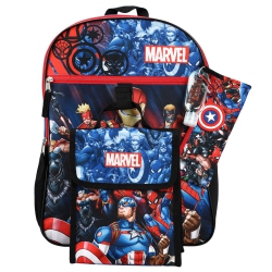 BIOWORLD Marvel Universe Characters 5 Piece Kids 16" Backpack Set