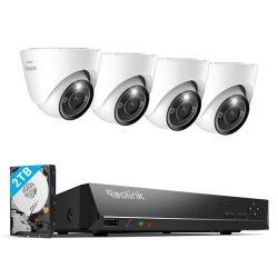REOLINK 12Mp Uhd Video Surveillance System With Intelligent Detection, Power Over Ethernet, 8-Channel 2Tb Nvr