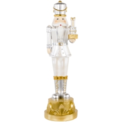 NORTHLIGHT 13.5" Metallic Christmas Nutcracker With Gifts In Gold