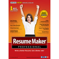 Resumemaker Professional Deluxe 20 (Pc) - Téléchargement Numérique