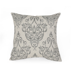 CONTEMPORARY HOME 25" Contemporary Square Throw Pillow Cover In Gray