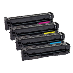 COLORBLACK Premium Remanufactured Set Of 4 Colors Toner Cartridge (Reused Oem Chip) for HP 206A (W2110A, W2111A, W2112A, W2113A)