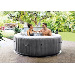 INTEX Purespa Greywood Deluxe Inflatable Hot Tub Set - 4 Person