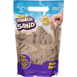 KINETIC SAND , The Original Moldable Sensory Play Sand, Brown, 2 Lb. Resealable Bag, Ages 3+