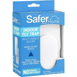 SAFER HOME Sh502 Indoor Plug-In Fly Trap for Flies, Fruit Flies, Moths, Gnats, And Other Flying Insects – 400 Sq Ft Of Protection