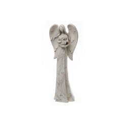 MAISON CONCEPTS Christmas Polyresin Angel With Engravings - Set Of 2