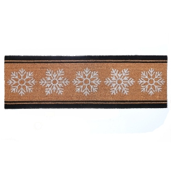 MAISON CONCEPTS Christmas Coir Door Mat Snowflakes 16 X 48