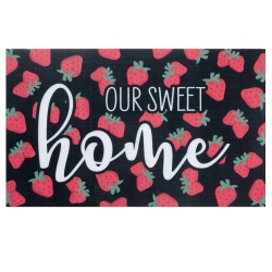 MAISON CONCEPTS Printed Rubber Floor Mat Sweet Home Strawberry