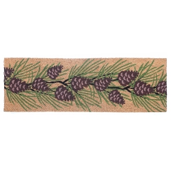 MAISON CONCEPTS Christmas Coir Door Mat Pinecones 16 X 48