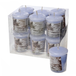 MAISON CONCEPTS Mushroom Votive Woods - Set Of 12 In White