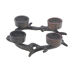 MAISON CONCEPTS Christmas Antler Wreath With 4 Tealight Holder