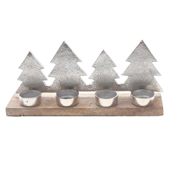MAISON CONCEPTS Christmas Metal Star Tree 4 Tealight Holder