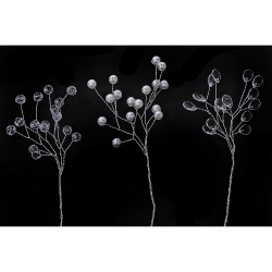 MAISON CONCEPTS Christmas Pearl Crystal Pick - Set Of 10