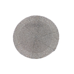MAISON CONCEPTS Christmas Beaded Round Coaster - Set Of 6 In Silver