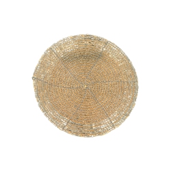 MAISON CONCEPTS Christmas Beaded Round Coaster - Set Of 6 In Gold