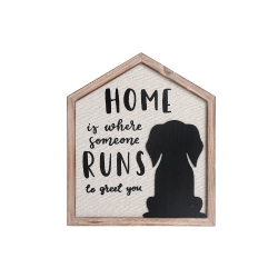 MAISON CONCEPTS Framed House Shape Dog Sign