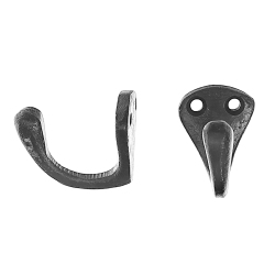 MAISON CONCEPTS Set Of 2 Single Prong Iron Hook - Set Of 3 In Black