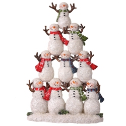 REGENCY 12" Rsn Frost Snowman Tree