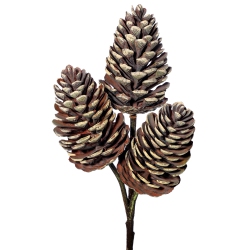 REGENCY 12" Plastic Pine Cone X3 Pick