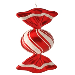 REGENCY 7.5" Vp Peppermint Candy Round Twist Orn