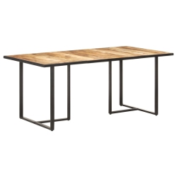 VIDAXL Dining Table 70.9" Rough Wood In Mango