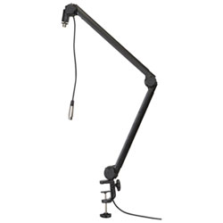 Gator Frameworks Desk-Mounted Broadcast/Podcast Boom Microphone Stand