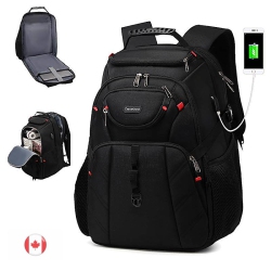 KEEGUARD Waterproof Travel Laptop Backpack With USB Charging - Durable Business & College Student Bag for Men & Women