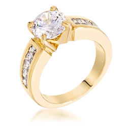 JGI Antoinette Golden Engagement Ring In Multicolor