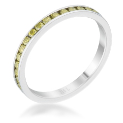 JGI Teresa 0.5Ct Cz Stainless Steel Eternity Band