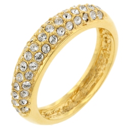 JGI Pave Crystal Goldtone Band In Multicolor