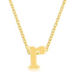 JGI Golden Initial R Pendant In Multicolor