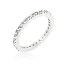 JGI Delicate Cubic Zirconia Eternity Band