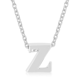 JGI Rhodium Plated Finish Initial Z Pendant In Multicolor