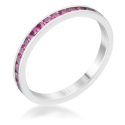 JGI Teresa 0.5Ct Cz Stainless Steel Eternity Band In Multicolor