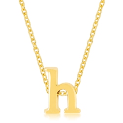 JGI Golden Initial H Pendant In Multicolor