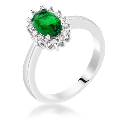 JGI Cz Petite Oval Ring