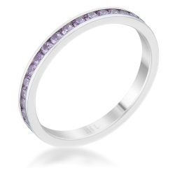 JGI Teresa 0.5Ct Cz Stainless Steel Eternity Band