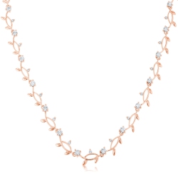 JGI Rose Tone Vineyard Necklace In Gold