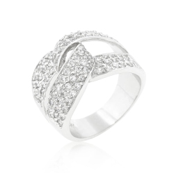 JGI Cubic Zirconia Knot Ring
