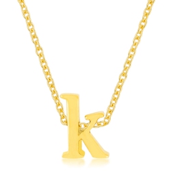 JGI Golden Initial K Pendant In Multicolor