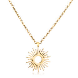 JGI Goldtone Sunburst Necklace In Multicolor