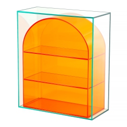 VENTRAY HOME Acrylic Arched Multi-Layer Storage Shelf (Orange)