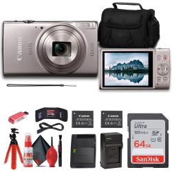 CANON Powershot Ixus 285 Hs Digital Camera (Silver) + Nb11L Battery + More