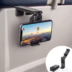 HLD 2 Pack Airplane Phone Holder Flight Stand Travel Essential Accessory Foldable Portable Phone Stand Desk Bed Compatible \w Iphone 13 Pro Max