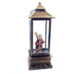 RC HOMEDECOR Water Snow Glitter Lantern Snowman With Kids