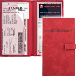 HLD Auto Insurance And Registration Card Holder - Vehicle Glove Box Document Organizer - Car Essential Paperwork Holder for Dmv, Aaa, Contact