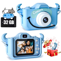 HLD Kids Camera Toys for 9 10 11 12 Year Old Boys/girls, Kids Digital Camera for Toddler \w Video, Christmas Birthday Festival Gifts for Kids, Selfie